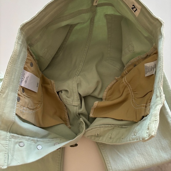 Rag & Bone W 27 Mint Color Casey High-Rise Ankle-Flare Pants/Jeans Raw Hem NWT - Picture 7 of 16